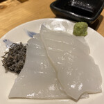 南九州畜産 卸売市場 なんちく - イカ刺し塩昆布添え