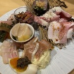 南九州畜産 卸売市場 なんちく - 前菜八寸風