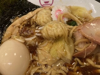 横浜中華そば 維新商店 - ワンタン！