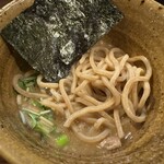 Tsukemen Enji - ベジポタつけ麺 麺投入後