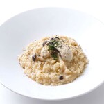 Oyster and porcini cream risotto