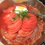 三階松 - トマト冷麺  680円