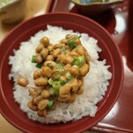 Joi Furu - おかわり和ライス大盛り、納豆二皿目