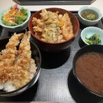 銀座天一 - 二色天丼セット 1,750円