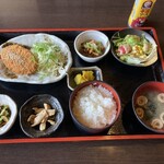 土間家 - メンチカツ定食、990円！