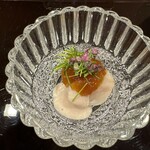 Sushi Hirose - 糸島さわら味噌焼き、青森平目昆布締め 煉芋