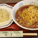 恵愛 - ネギラーメン半炒飯セット