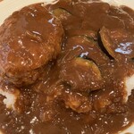 カレーハウス キラリ - ハンバーグカレーなすトッピング