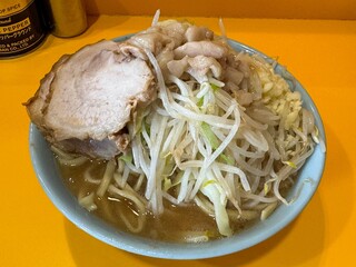 Ramen Jirou - 小ラーメン(ニンニク・アブラ)