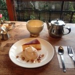 スパイスカフェ - プリン＆栗のムース