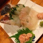 魚道場ます - カワハギのお刺身