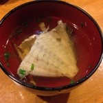魚道場ます - 〆にカワハギのお吸い物