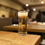 Wine厨房　tamaya - 生ビールで乾杯