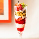 Strawberry frozen parfait