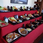 とんかつ合掌 - 入ってすぐ目についた料理のサンプル