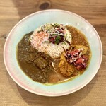 キッチン アンド カリー - あいがけ2種