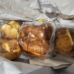 パンストック - あられちゃん、ミルクパン、あんバタサンド