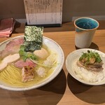 ジャパニーズ ラーメン 五感 - 特上塩らぁめん＆炭火おにくごはん