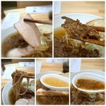 Nishimuraya - ＊スープはお醤油ベースで好きなテイスト。ボルチーニ茸はラグー状で、 スープに混ぜるといい茸の味わいが加わります。 ＊鶏チャーシューは多分低温調理だと思うのですが、柔らかく美味しい。 ＊麺はライ麦を使用されていて、滑らか食感。