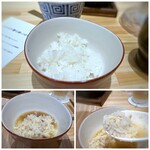 Nishimuraya - ＊ご飯はツヤがありそのまま頂いても美味しいですね。 ＊残ったスープとチーズを足すと、リゾット風に。これが好きで。^^