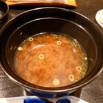 すし処 元禄 - 赤出汁　(おすすめにぎり御膳)