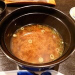 すし処 元禄 - 赤出汁　(おすすめにぎり御膳)