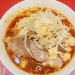 ラーメン二郎 - ラーメン半分＋ニンニク少し＋ＳＫうずら