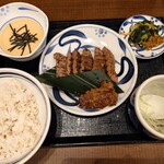 ねぎし - 白たんセット+単品ブラッキー1枚