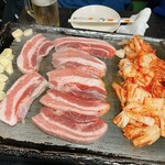 豚たん 天満本店 - サムギョプサル①