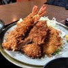 要 - 料理写真:要定食（海老フライ２匹、ヒレカツ、コロッケ）