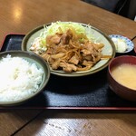 要 - 生姜焼き定食（1,200円）
