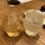 Kappou Uoki - 山崎熟成梅酒ロックと余市ハイボール