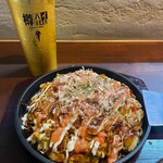 たこやき 鉄板居酒屋 ゆうり - もち明太チーズお好み焼き♥