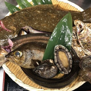 Fresh fish purchased from Toyosu every morning