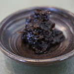 群来膳 - お通し　海苔佃煮クラゲ入り