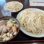 藤店うどん - 肉汁うどん大＋替玉