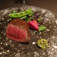 佐賀牛 Sagaya 銀座 -  ＊焼き物
                    　佐賀牛ランプステーキ　無農薬サラダ仕立て