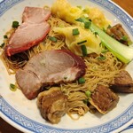 香港麺 新記 - 全部具入りつゆなし麺