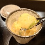 島津 - 北海道の毛蟹と秋田の芹の茶碗蒸し