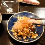 島津 - 塩〆の鰯を生姜醤油で