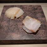 島津 - 北海道野付の帆立、天草のクエ