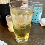 英勇屋 - 緑茶ハイ385円