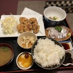 ごはん茶屋 仁 - この日の日替わり定食
            日替わりはお刺身付きの限定ですよ