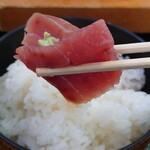 Maguro ichi - ムッちりした食感。ご飯がススム君。