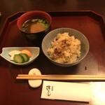 角さん - 食事：牡蠣の炊き込みご飯