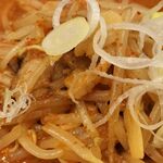 蒙古タンメン中本 - 野菜アップ