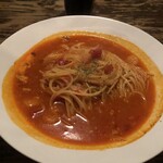 夢街道 - ナポリ風海老の辛口スープスパ