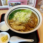 しな喜 - とろみ麺　おろし生姜はセット、酢は調味料コーナーからセルフ持参