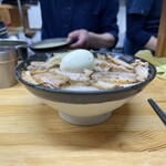 北大塚ラーメン - チャーシュー麺並900円+ゆで玉子100円＋にんにく50円