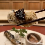 御料理 寺沢 - 牡蠣の竜田揚げ田楽風